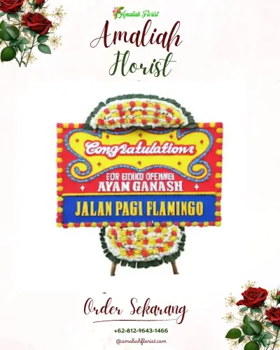Bunga Papan Congratulation di Dengkol